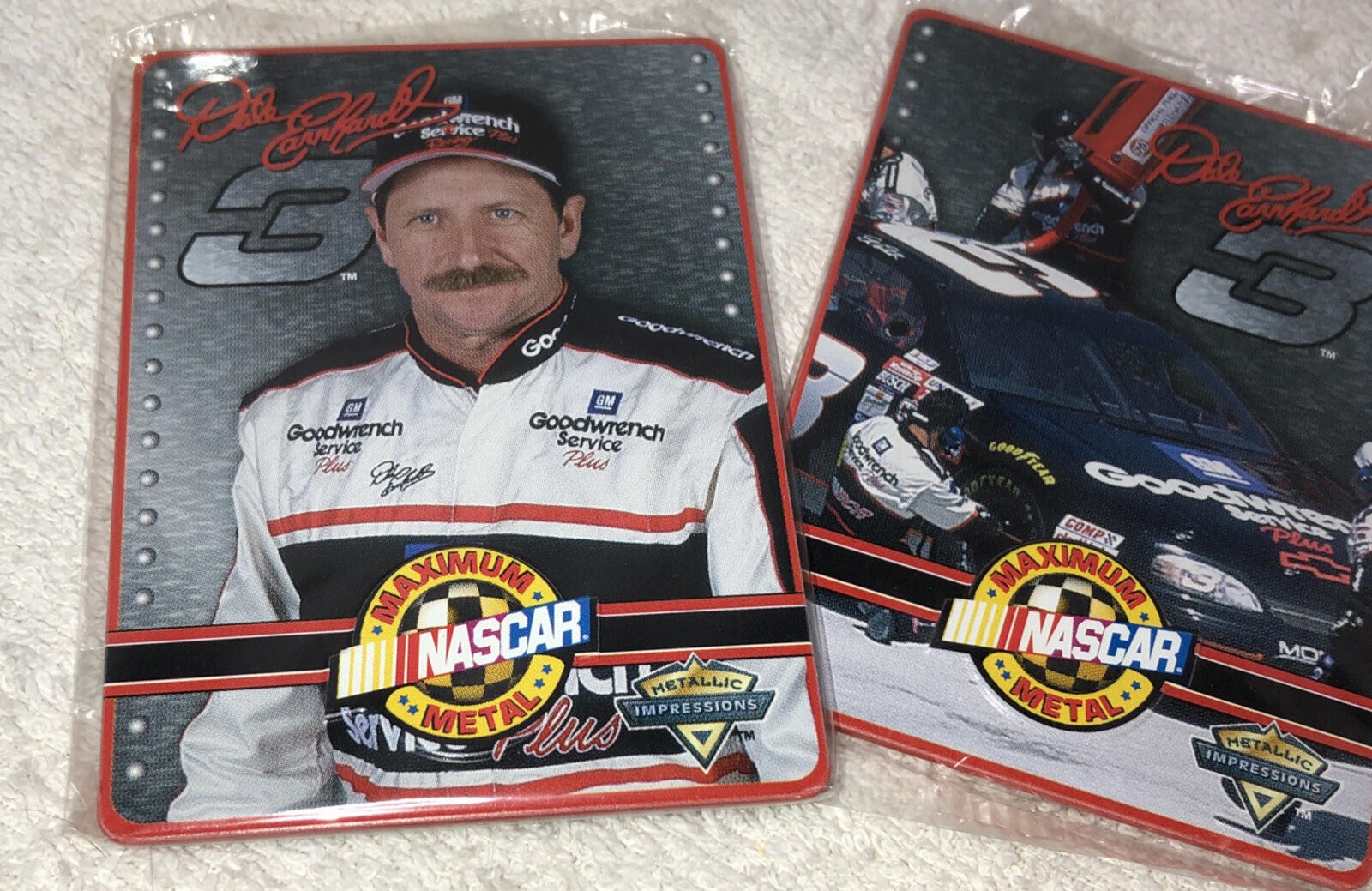 NEW DALE EARNHARDT #3 Five All METAL COMPLETE COLLECTOR CARD SET in Tin Box !
