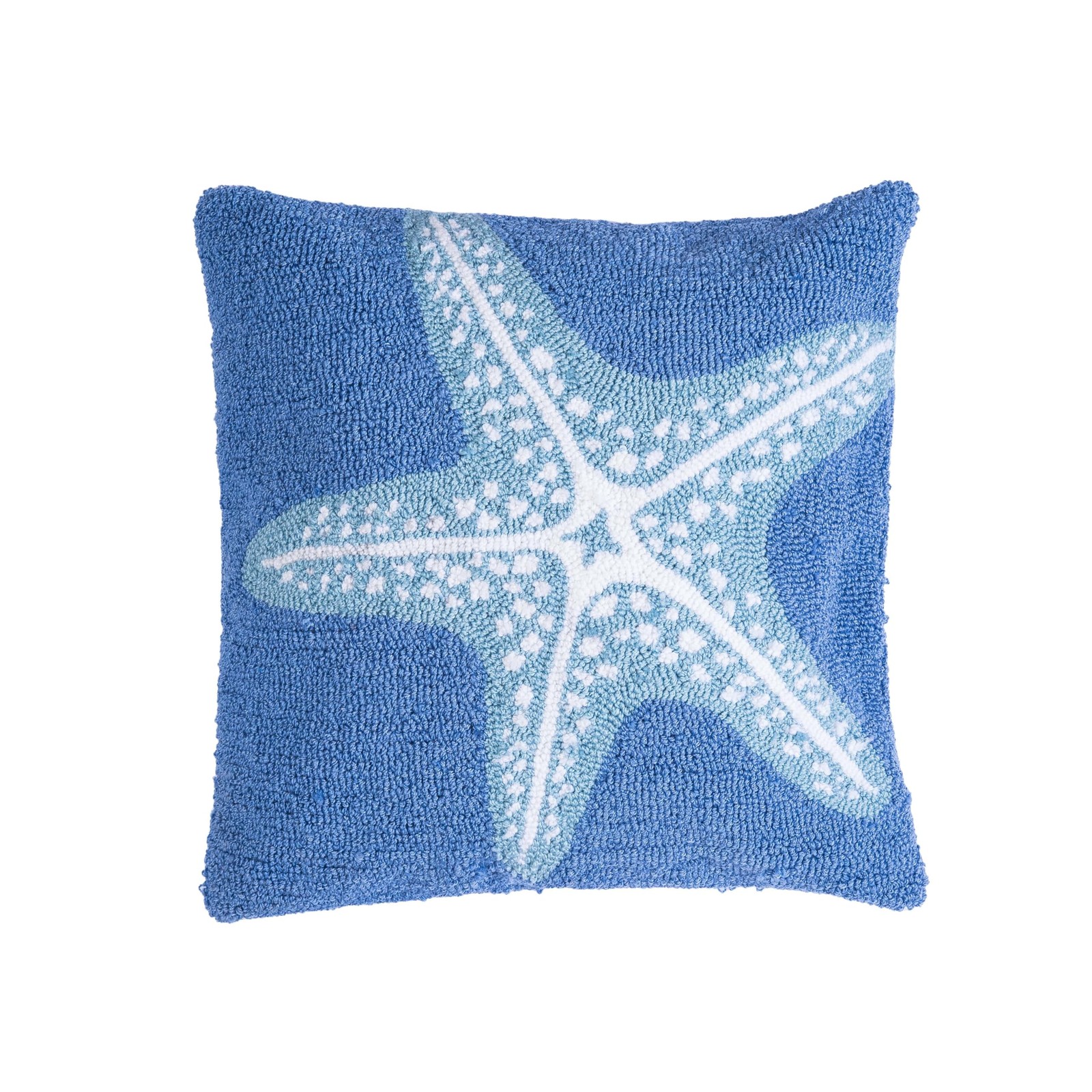 C&F Home Starfish Seas Hooked Throw Pillow 18″ x 18″ 18″ x 18″ Blue