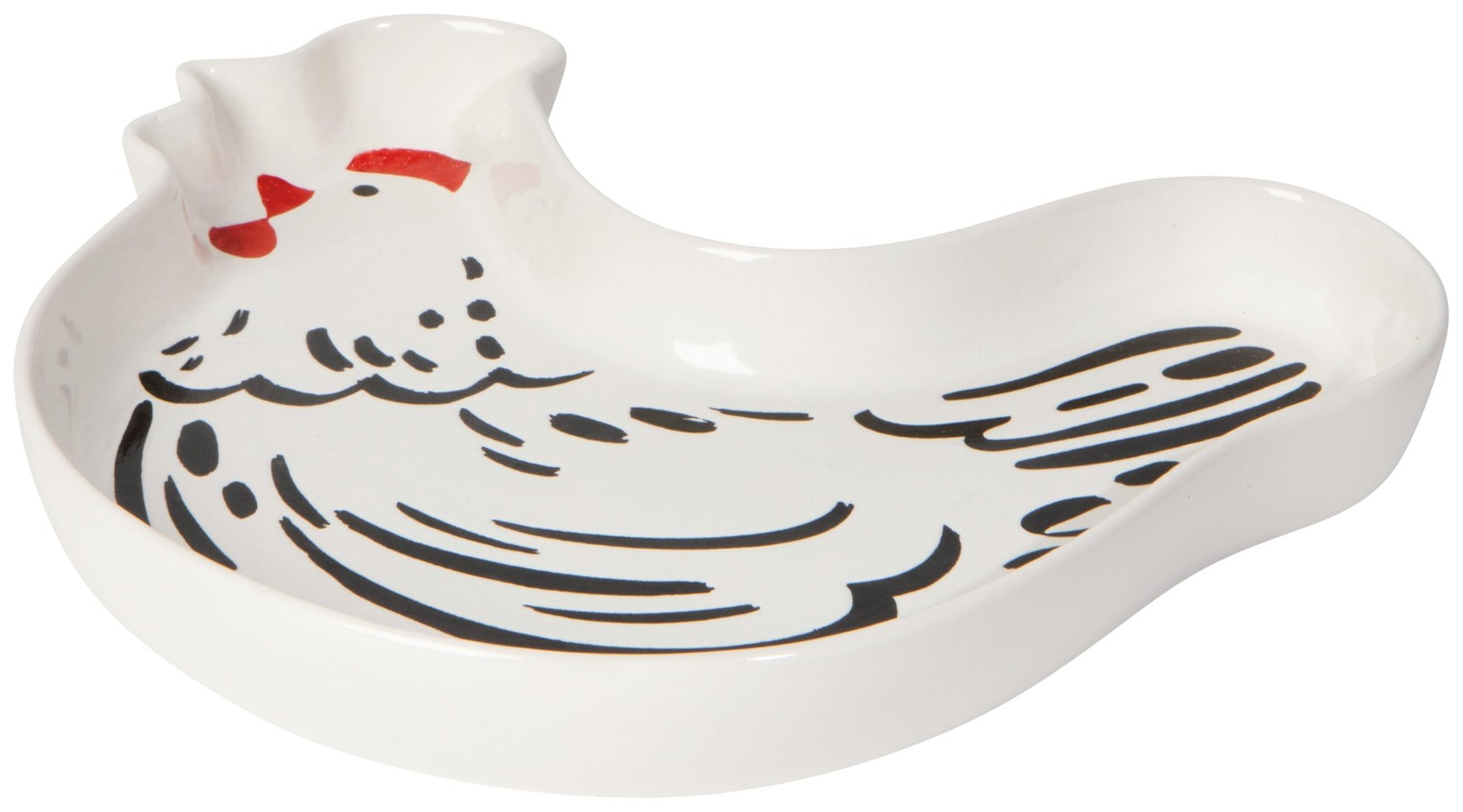 Now Designs Chicken Stoneware Tray 8.25×10.75in Microwave Safe Kitchen Decor