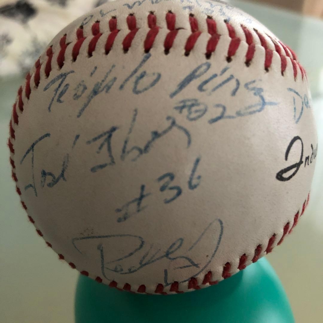 Team Cuba 1995 Autographed Baseball Rare Signed Ball Fukuoka Visit Used