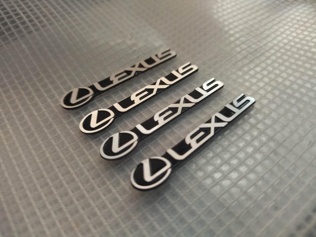 LEXUS speaker mini emblem set of 4 made of aluminum
