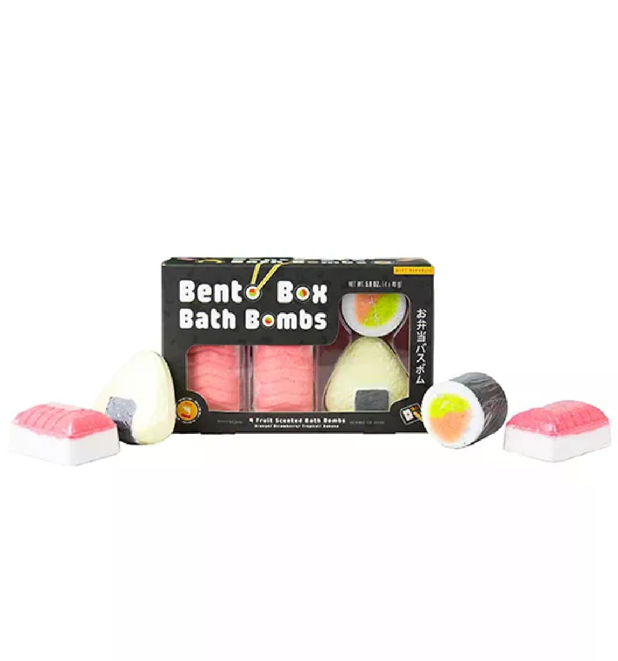 Gift Republic Bento Box Bath Bombs, Multicolor, Set of 4