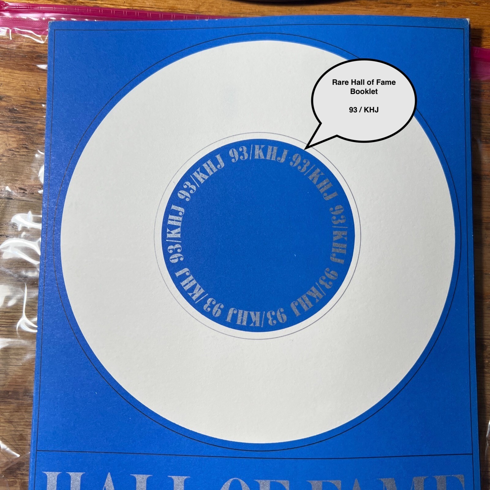 RARE 93/KHJ Hall of Fame Booklet Radio Station Memorabilia (FH-152C)