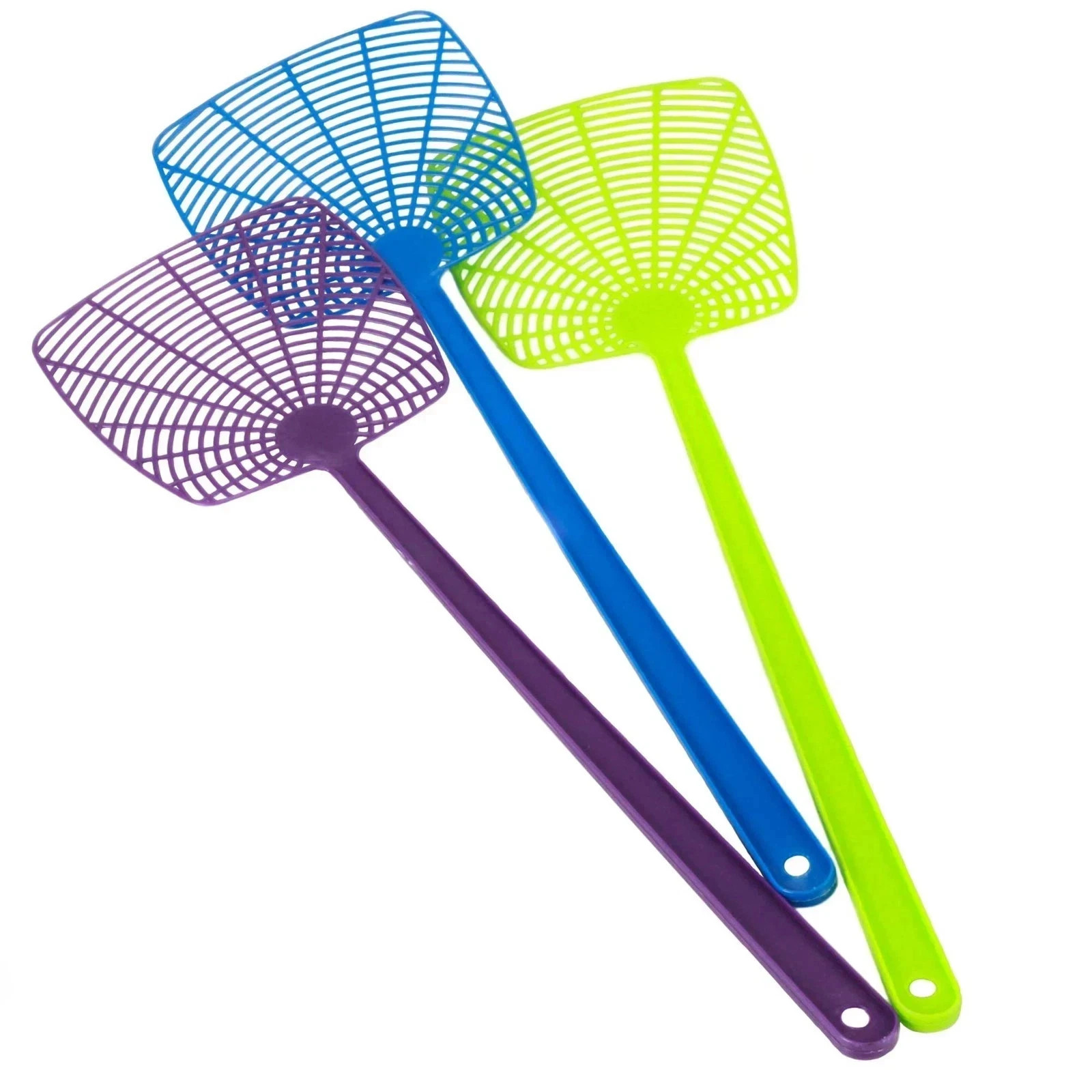 Chef Craft Fly Swatter Set, 18 Inch 3 Piece Set, Purple/Grey (free shpping)