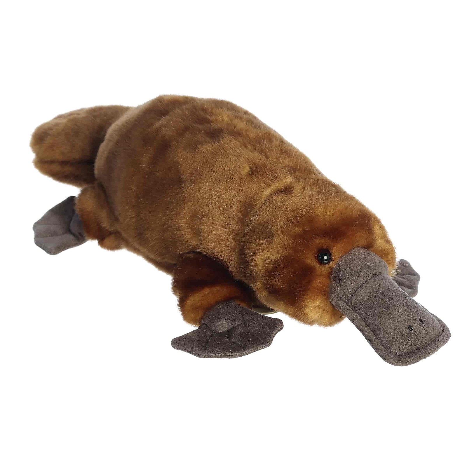 Aurora Miyoni Platypus Stuffed Animal 14″ Brown Lifelike Plush