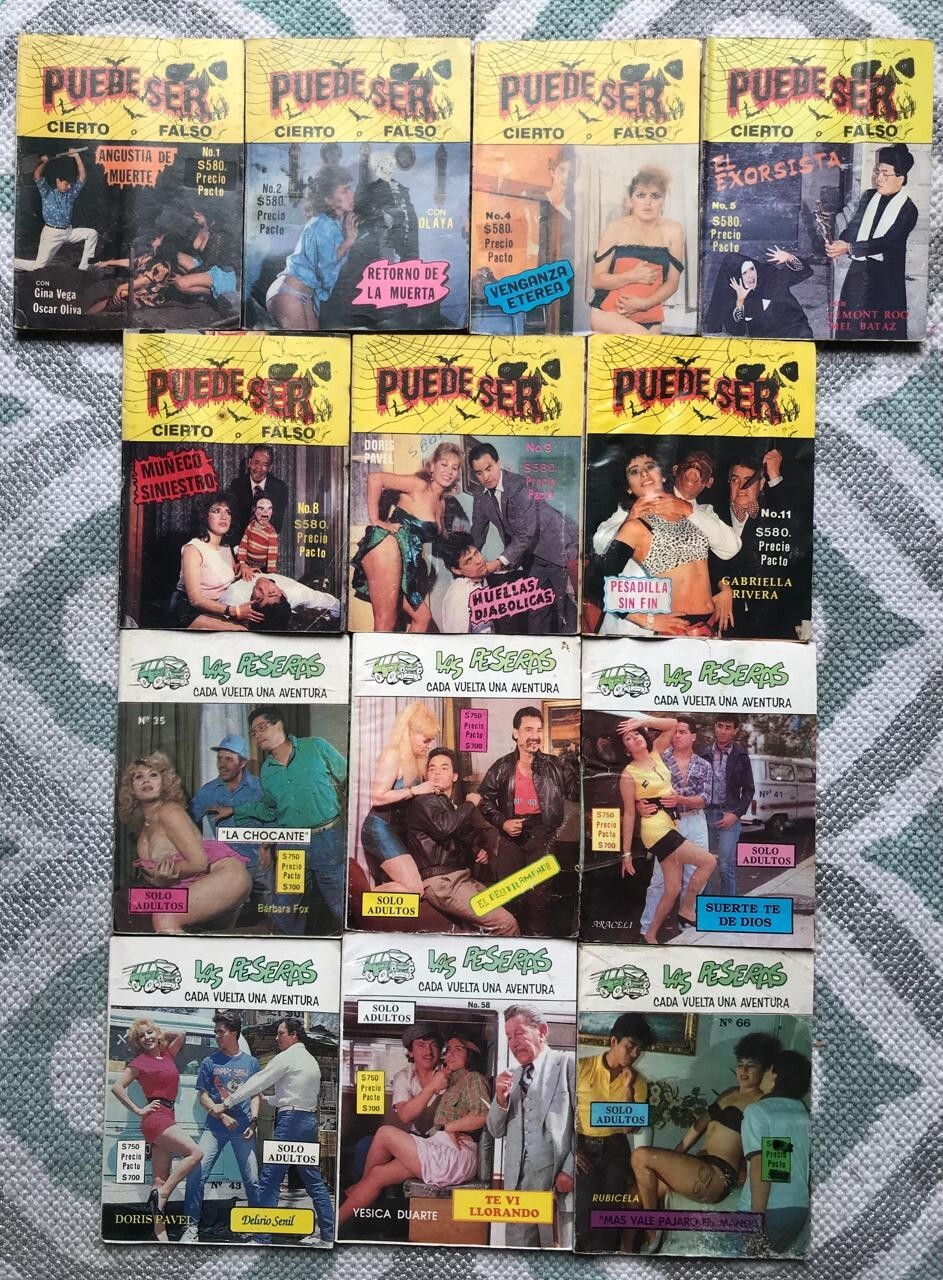 FOTONOVELAS LOT OF 13 LAS PESERAS & PUEDE SER MEXICO 1989