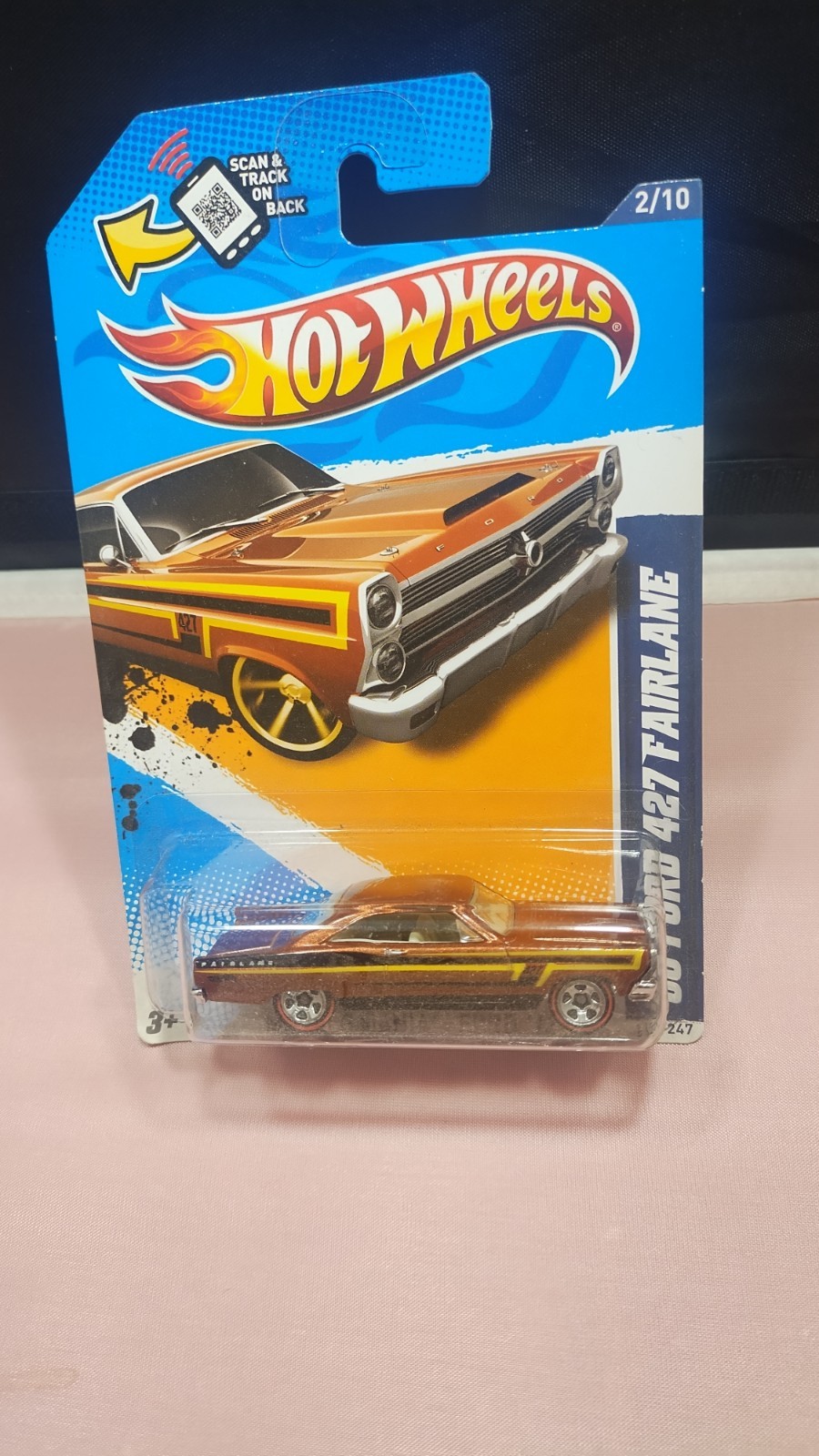 Hot Wheels Walmart Exclusive Redline ’66 Ford 427 Fairlane Diecast 1:64 Scale
