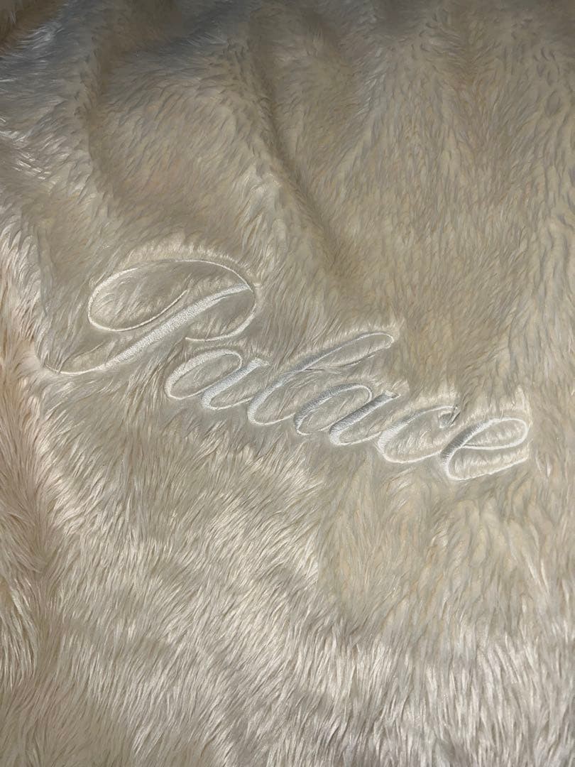 PALACE FURRY ZIP FUNNEL WHITE M