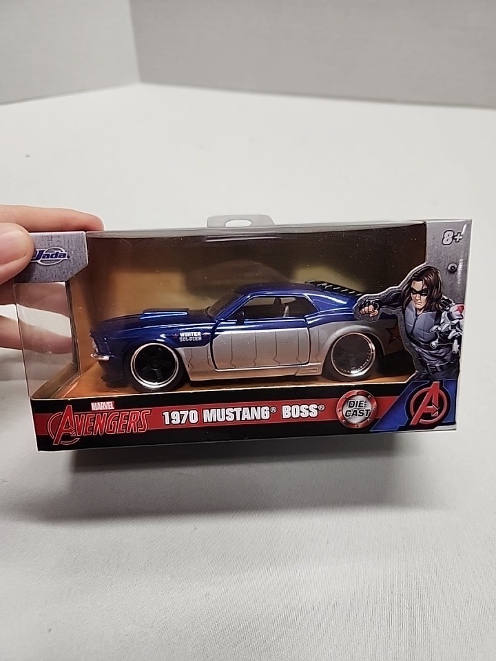Marvel Avengers 1970 Mustang Boss Jada Diecast 1:32 Scale Winter Soldier New