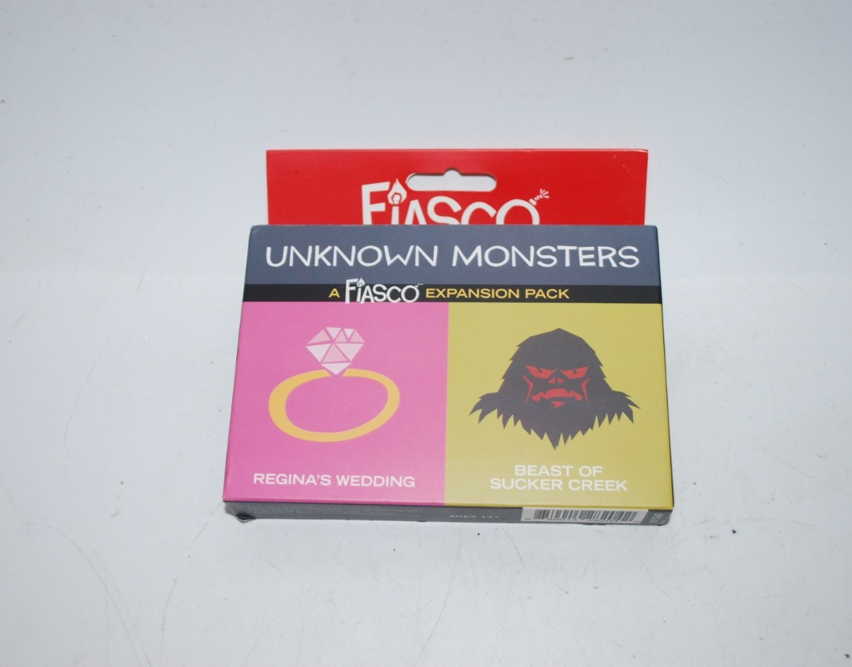 Fiasco Expansion Pack: Unknown Monsters – New, Package Has Slight Storage Wear