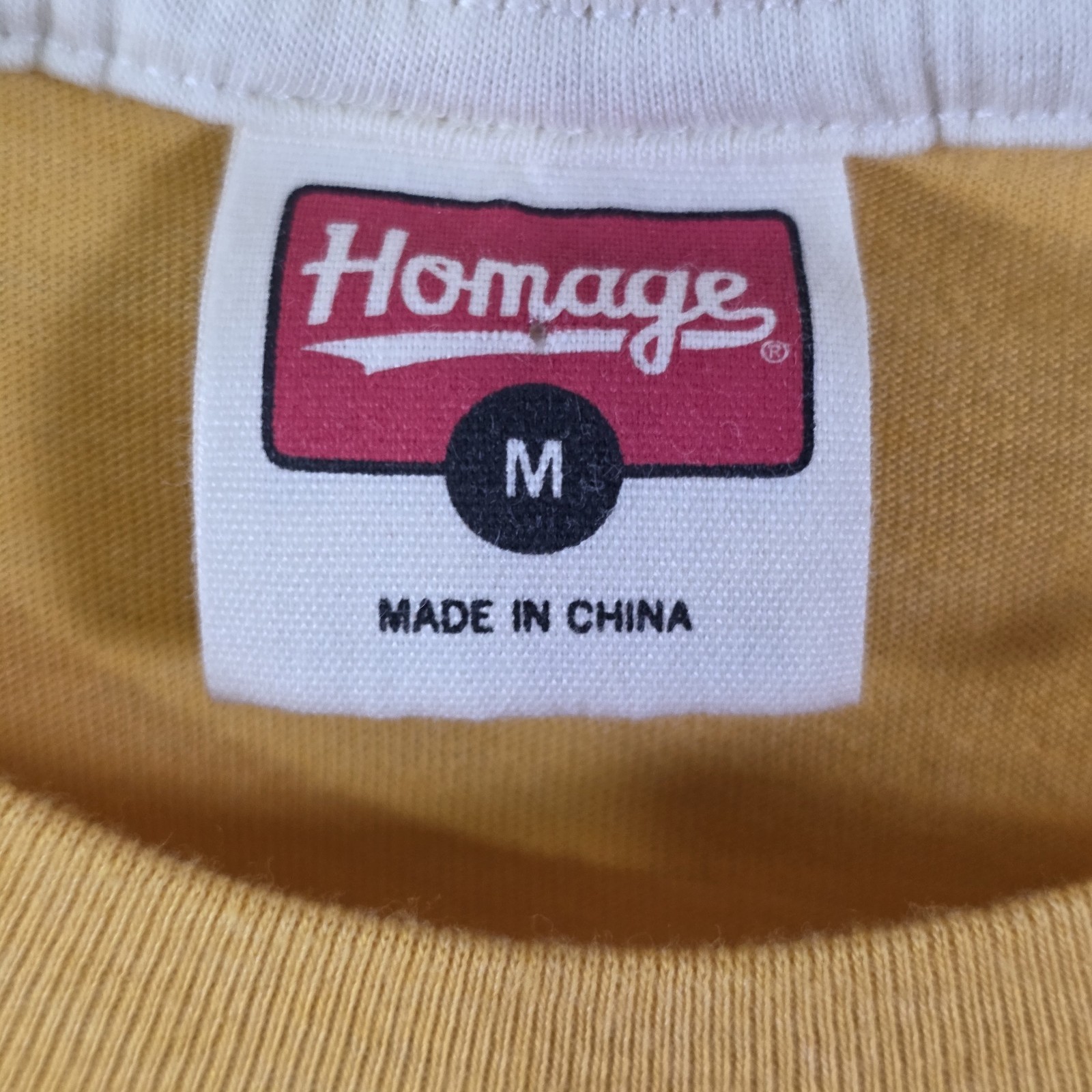 Homage Men’s Medium Yellow Los Angeles Rams T-Shirt