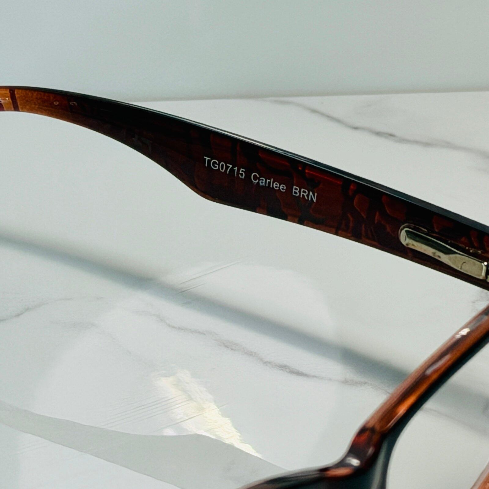 Foster Grant Carlee Brown Reading Glasses +1.25 Tortoise Rectangular Readers