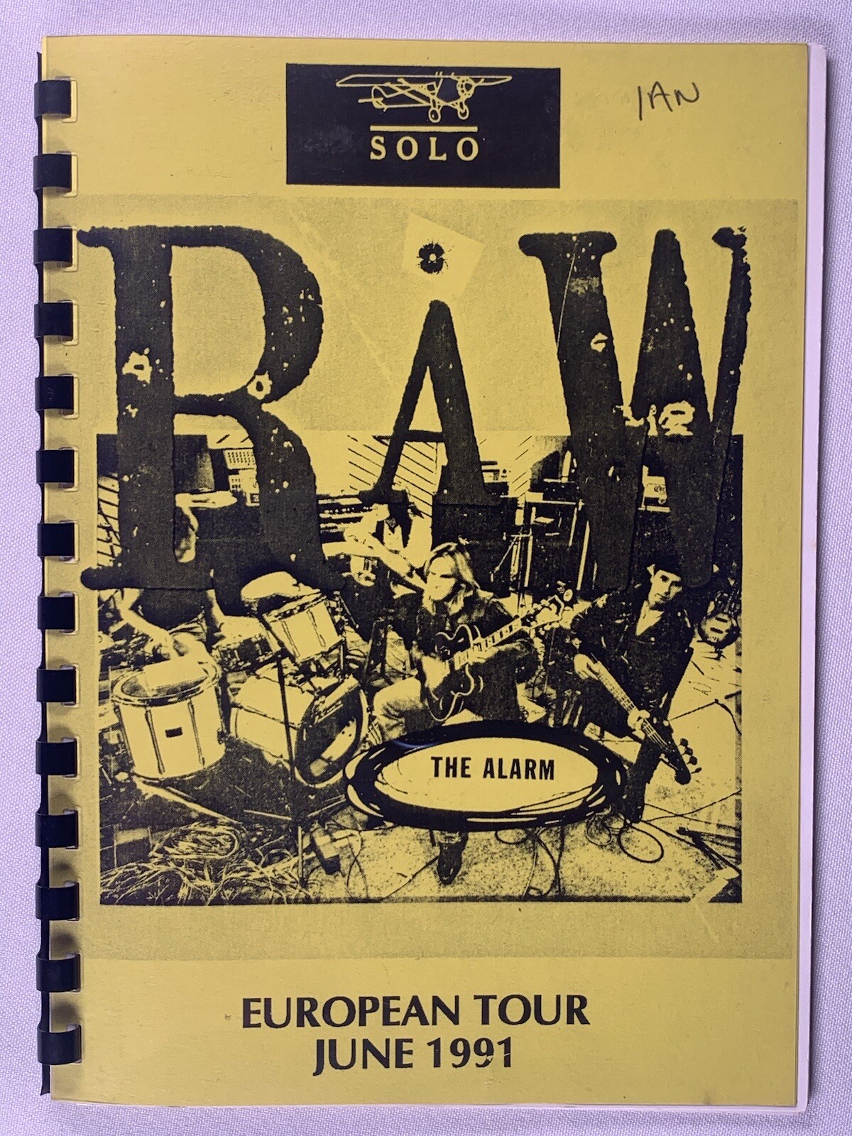 The Alarm Tour Itinerary Vagabond Joy Used Orig Vintage Raw European Tour 1991