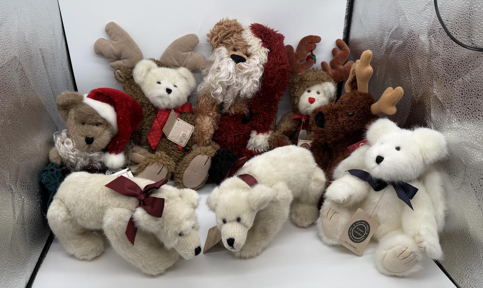 Boyd’s Bears & Hallmark Plush Christmas Lot – Adorable Rare!