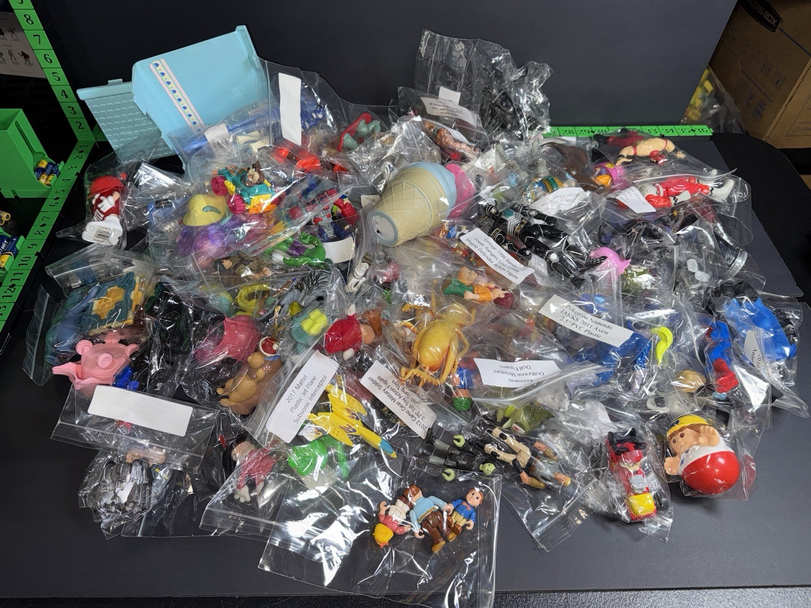 Junk Drawer Toy Box Lot Over 9 Lbs Vintage And Modern Figurines Action Figures