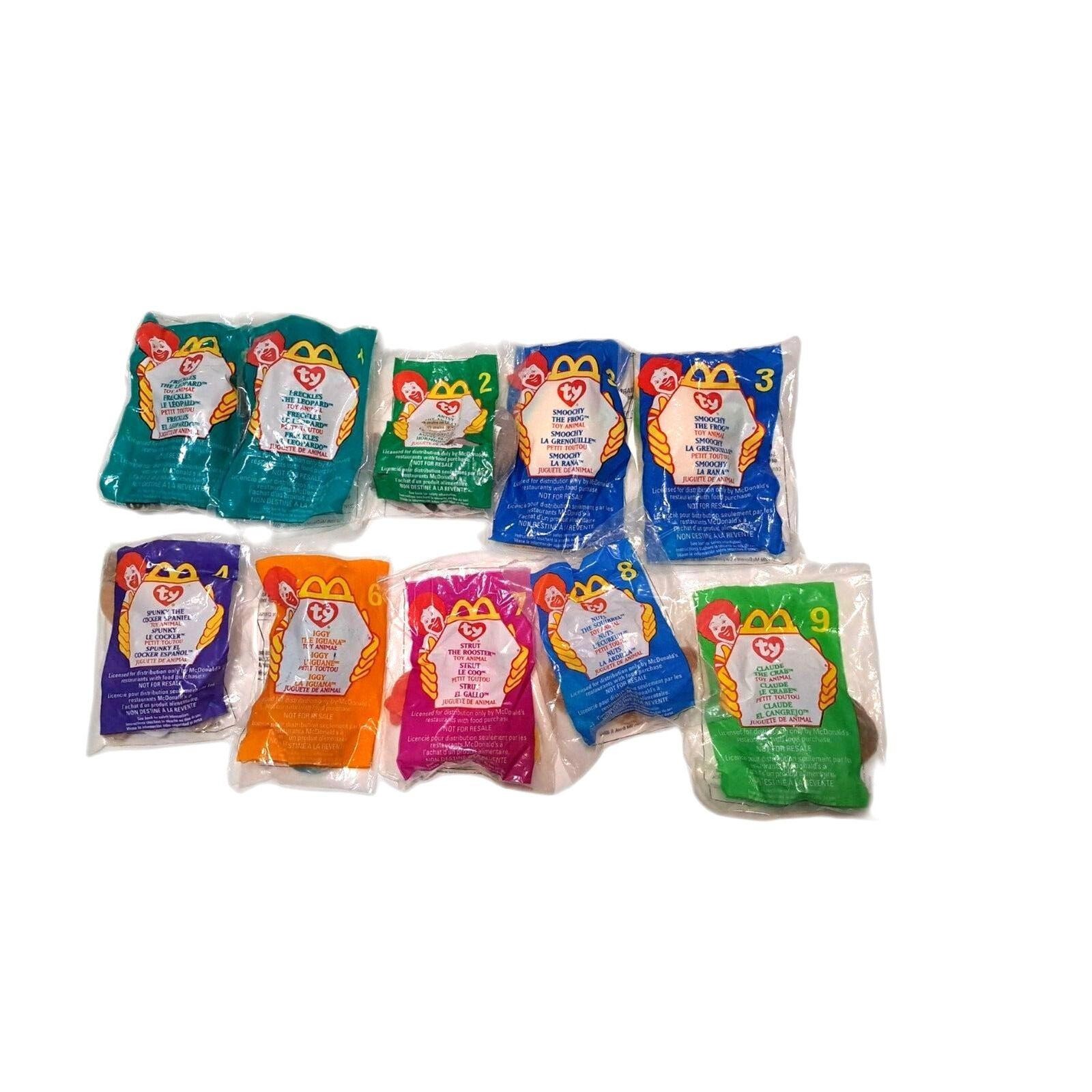 TY McDonald Beanie Babies Lot of 10 Some Duplicates
