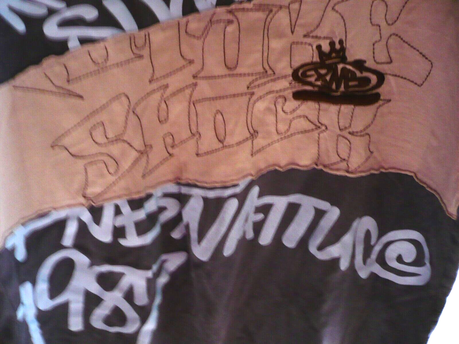 XL VINTAGE 90’s PNB NATION GRAFFITI ART SKATE HIP HOP T SHIRT, LAYERS STITCHED