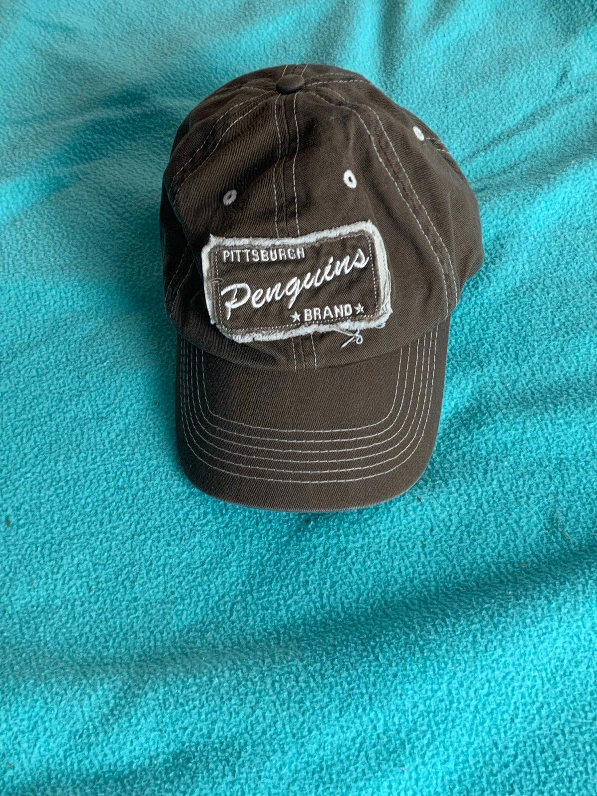 Unisex Pittsburgh Penguins Hockey Brown Hat One Size Fits Most