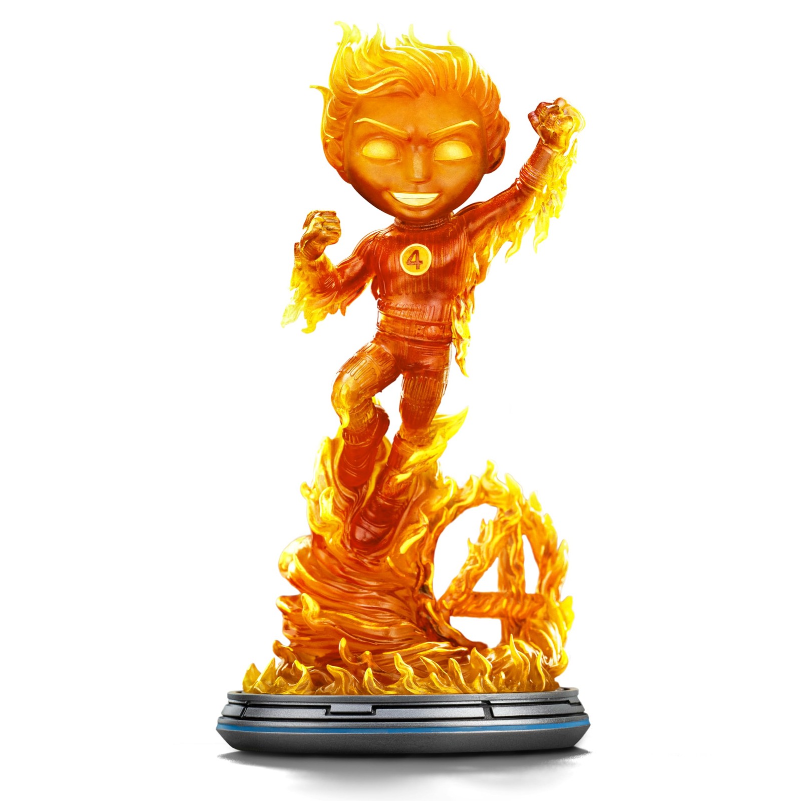 Iron Studios Human Torch Statue – Fantastic Four, 8.2″ PVC Collectible Figure