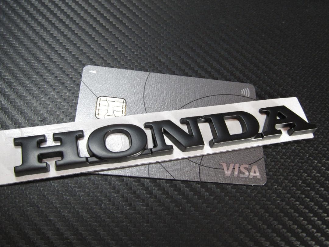●HONDA Metal cutout letter TYPE mud black emblem!