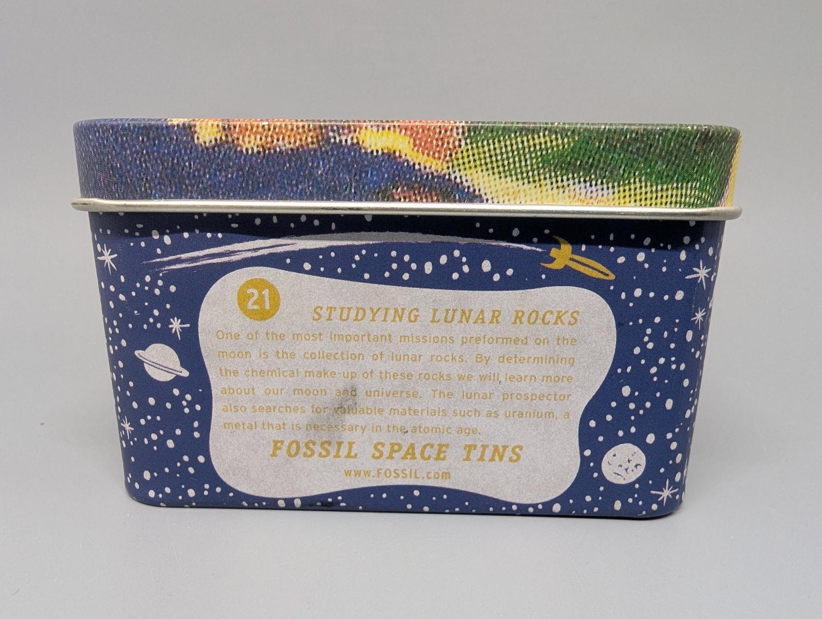 Vintage Fossil Space Adventures Collectible Tin 2000