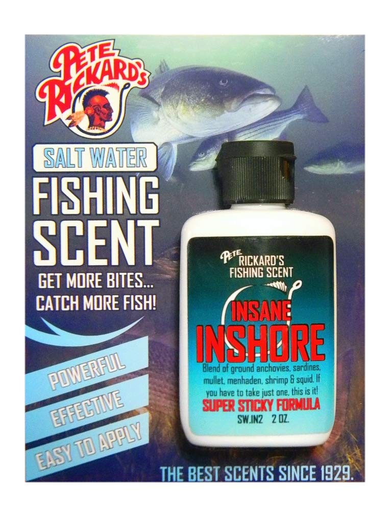 Pete Rickard Insane Inshore Fishing Scent Attractant Multicolor 2 Oz Natural Pet