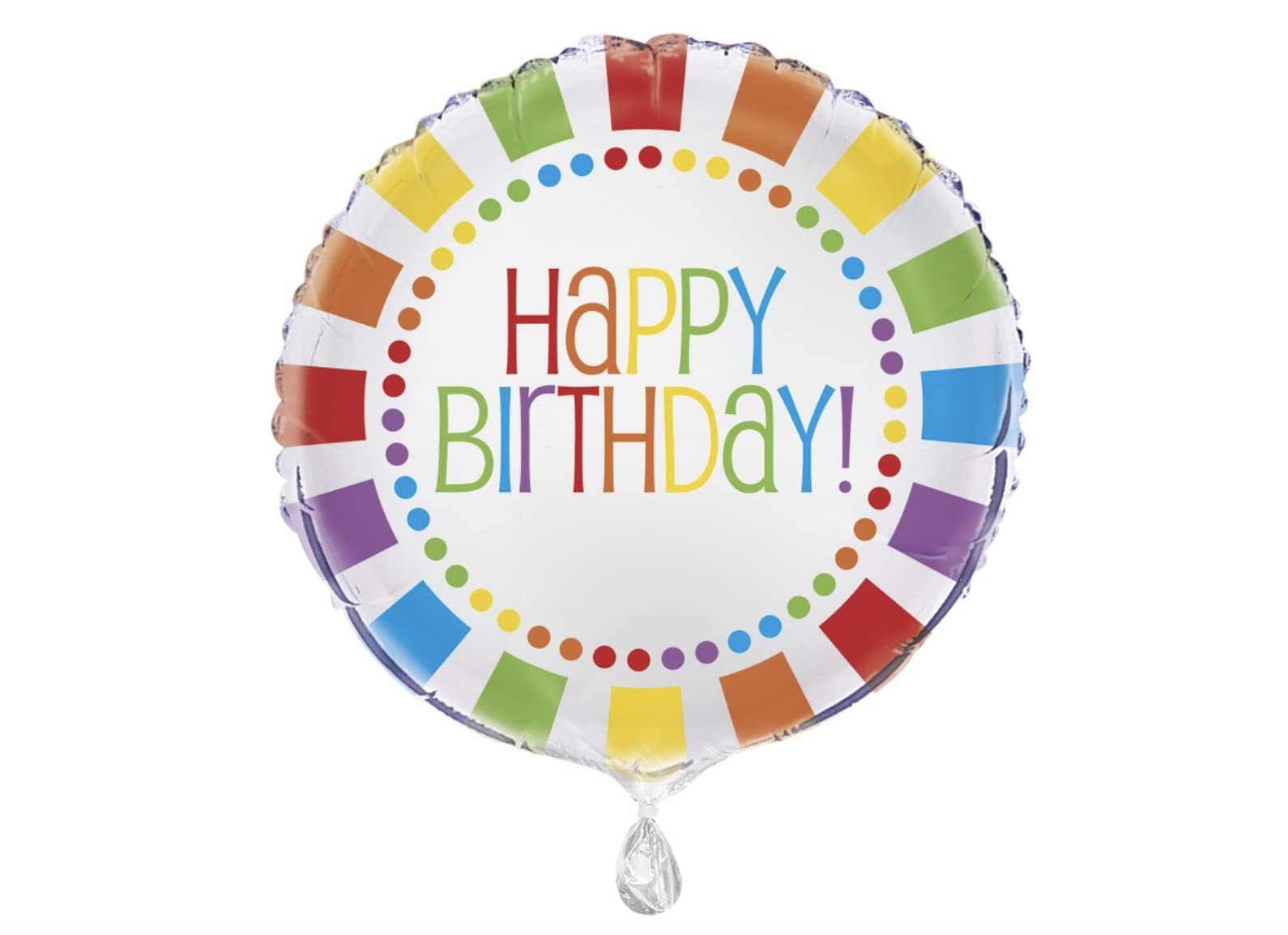 Rainbow Birthday Foil Balloon, 18″, Party Decor