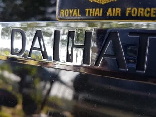 DAIHATSU Emblem matte black (white letters)