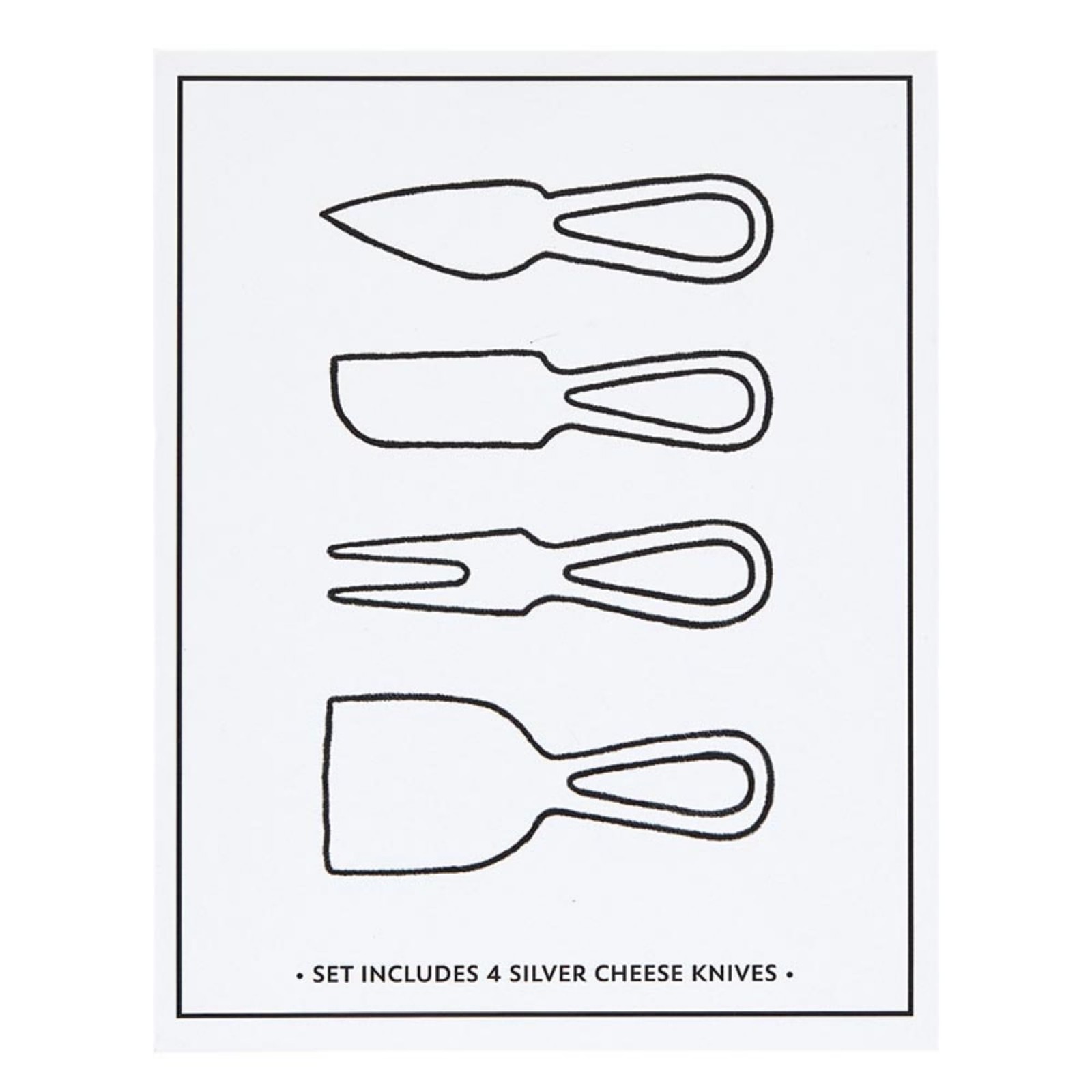 Santa Barbara Design Studio Cheese Knives – Gift Boxed Stainless Steel Fork