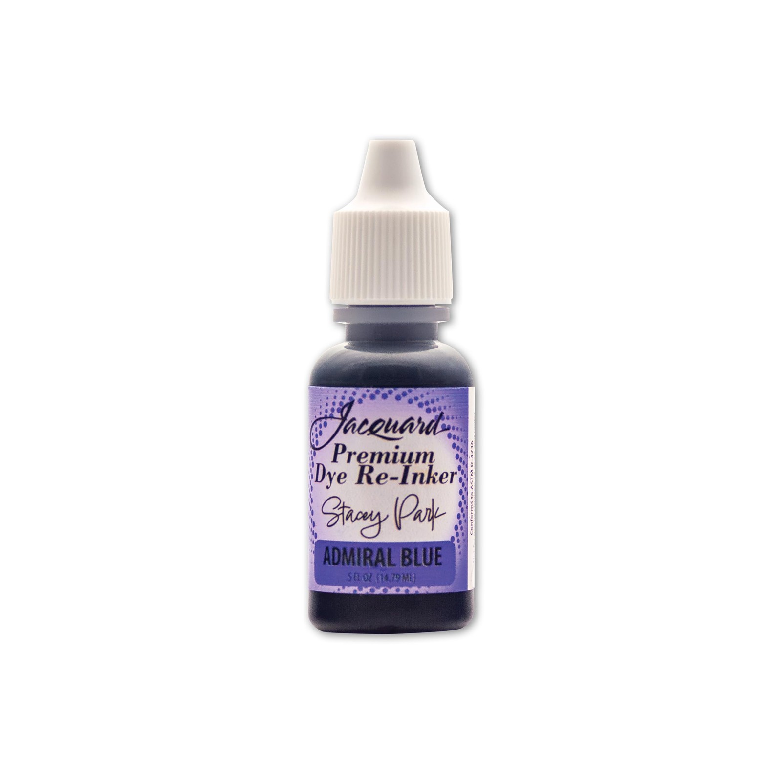 Jacquard Stacey Park Premium Dye 5 oz Ink Stamp Pad Refill Admiral Blue 5